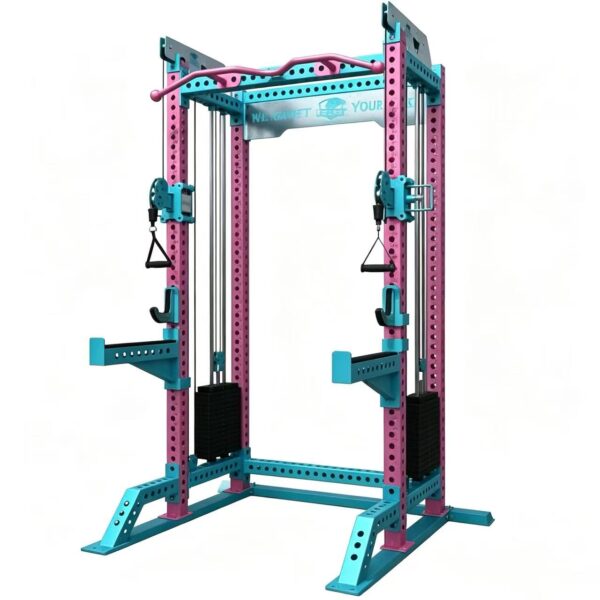 3-in-1 Smith Machine With Cable Crossover Power Rack